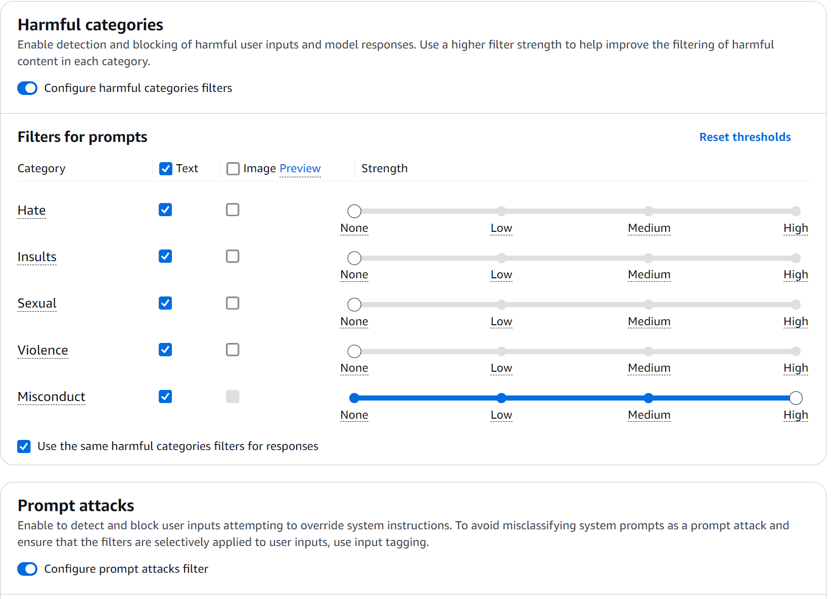 Filter Configuration